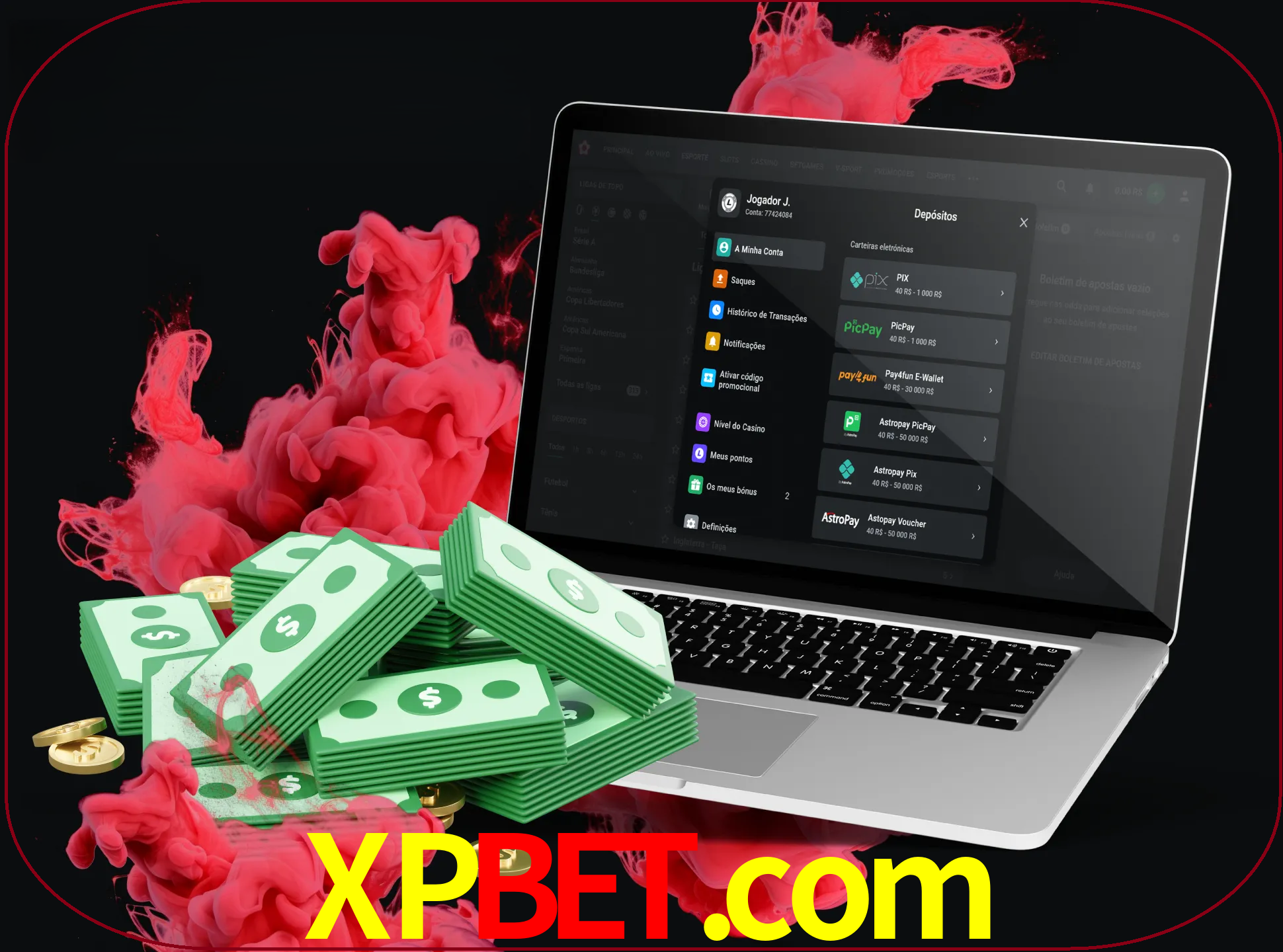 Para efetuar um depósito na sua conta xpbet, basta escolher o método de depósito e especificar o montante.